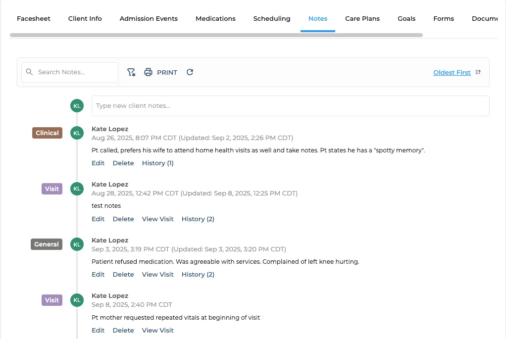 Smarter Charting & Visit Notes